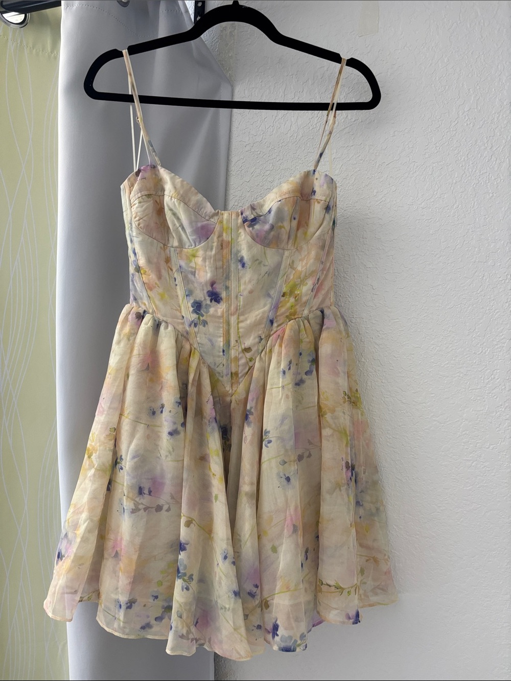 NWT Bardot size M/6 Pastel Floral Mini Dress